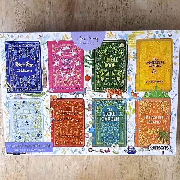 Gibsons Classic Book Covers Jigsaw Puzzle, 1000 Pieces - Picture 1 of 4